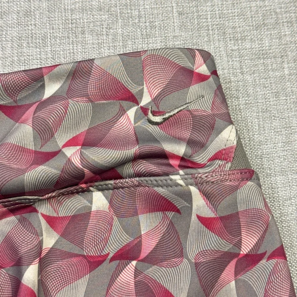 Nike Golf Geometric Skort Skirt Womens Large Multicolor Short Lined Stretch